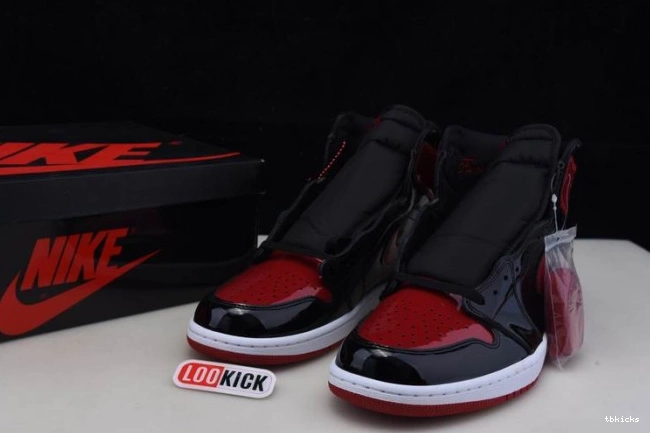 Cheap TBK Patent 1 Air OG Bred 555088-063 Jordan High 0702